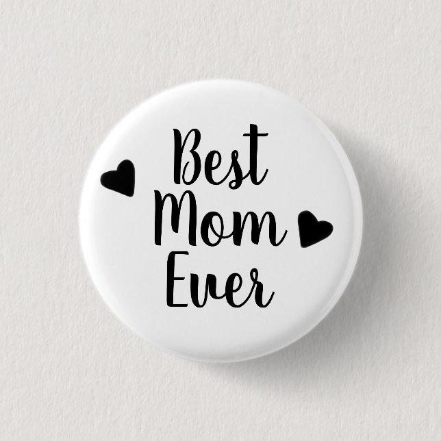 Badge Rond 2,50 Cm Bouton de la meilleure maman jamais (Devant)