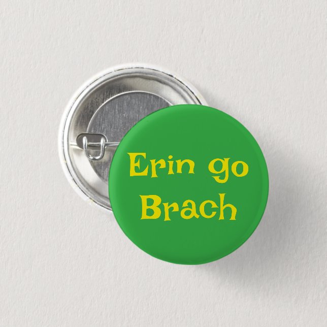 Badge Rond 2,50 Cm Bouton de la Saint-Patrick (Devant & derrière)