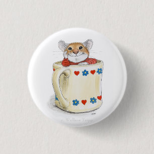 Badge Rond 2,50 Cm Bouton de la souris de tasse de café