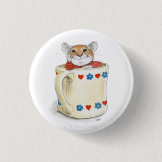 Badge Rond 2,50 Cm Bouton de la souris de tasse de café