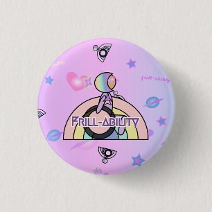 Badge Rond 2,50 Cm Bouton de la Vrille-Capacité OG de Cosmia X petit