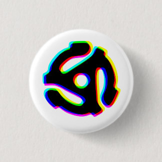 Badge Rond 2,50 Cm Bouton de l'adaptateur d'enregistrement 45 tr/min