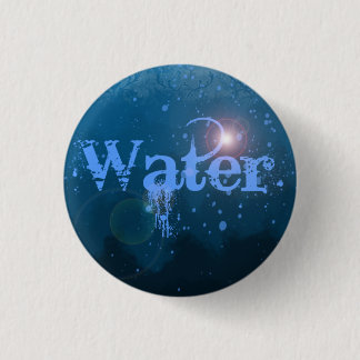Badge Rond 2,50 Cm Bouton de l'eau