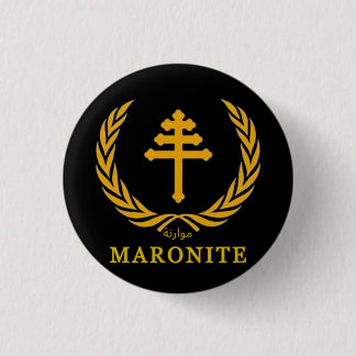 Badge Rond 2,50 Cm Bouton de l'église maronite