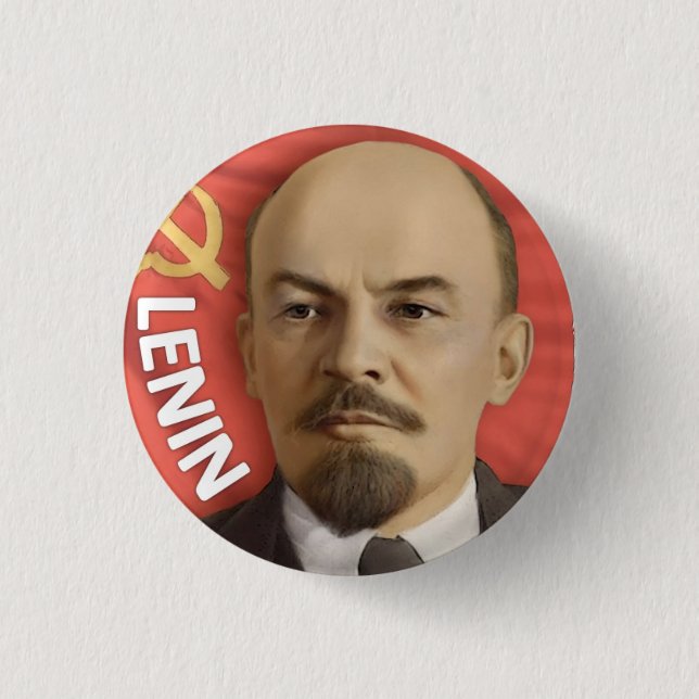 Badge Rond 2,50 Cm Bouton de "LÉNINE" (Devant)
