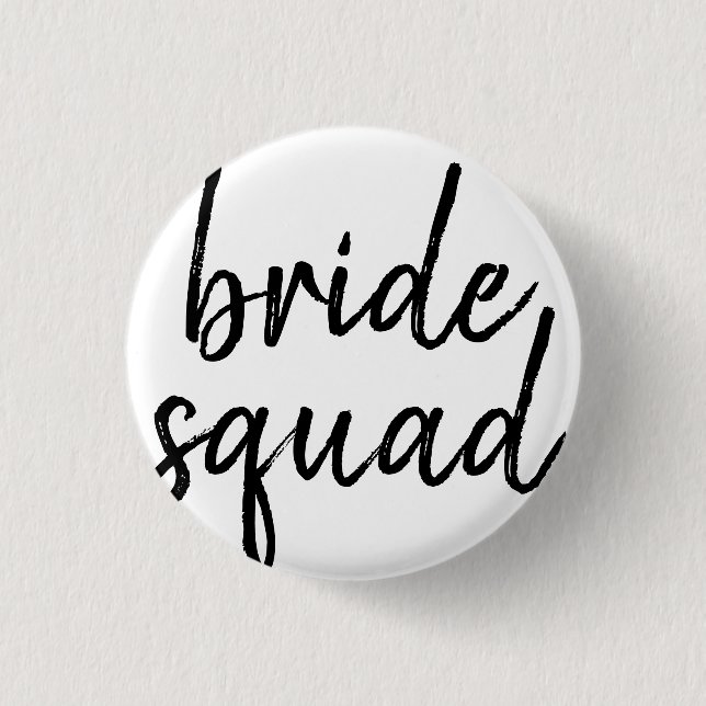 Badge Rond 2,50 Cm Bouton de l'équipe de mariée (Devant)