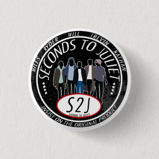 Badge Rond 2,50 Cm Bouton de logo de bande de S2J - en rond et petit