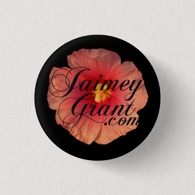 Badge Rond 2,50 Cm Bouton de logo de "JaimeyGrant.com" (Devant)