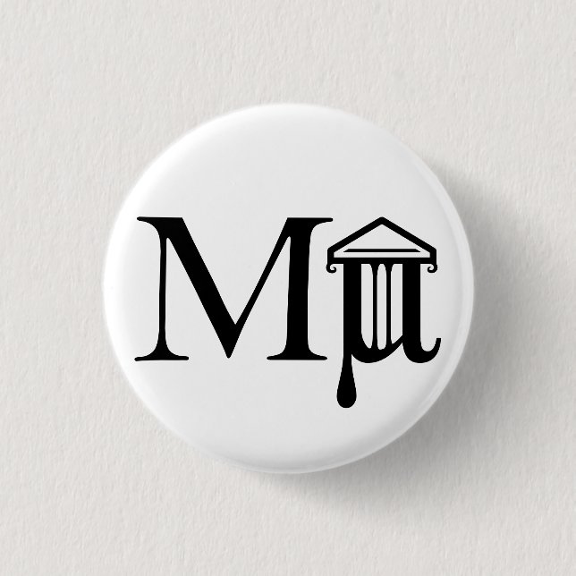 Badge Rond 2,50 Cm Bouton de logo de Mµseum (Devant)