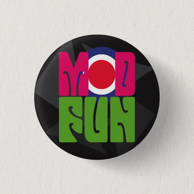Badge Rond 2,50 Cm bouton de logo de pSyChOuT d'amusement de mod (Devant)