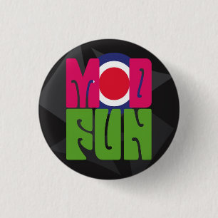 Badge Rond 2,50 Cm bouton de logo de pSyChOuT d'amusement de mod