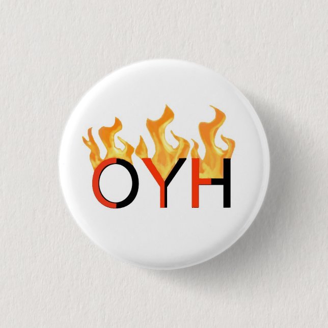 Badge Rond 2,50 Cm Bouton de logo d'OYH (Devant)
