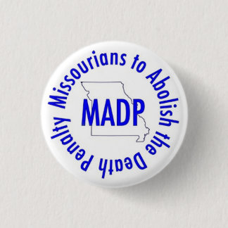 Badge Rond 2,50 Cm Bouton de MADP, blanc