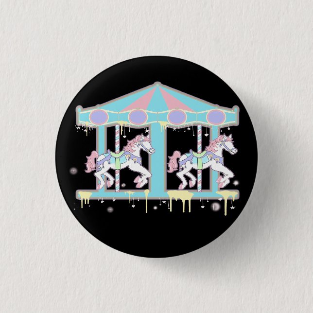 Badge Rond 2,50 Cm Bouton de manège de Melty - bouton (Devant)