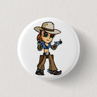Badge Rond 2,50 Cm Bouton de manieur de pistolet