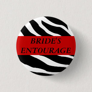 Badge Rond 2,50 Cm Bouton de mariage de zèbre d'entourage de jeunes