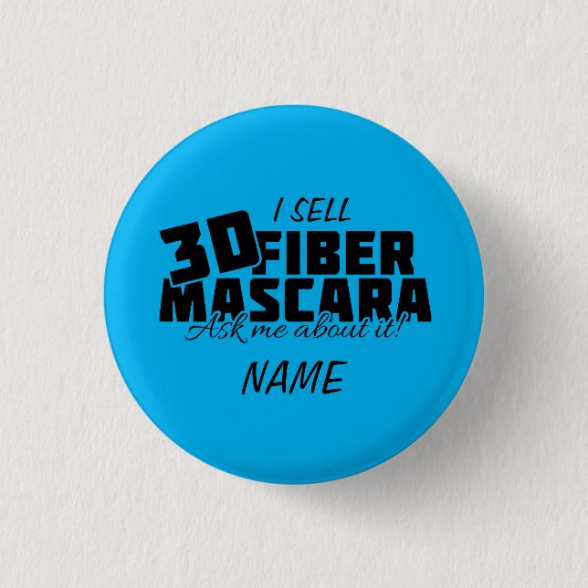 Badge Rond 2,50 Cm bouton de mascara de la fibre 3D - Younique (Devant)