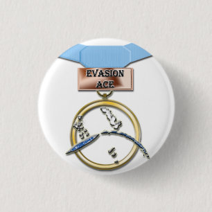 Badge Rond 2,50 Cm Bouton de médaille d'as d'évasion