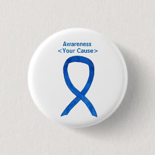 Badge Rond 2,50 Cm Bouton de message personnalisé du ruban de sensibi