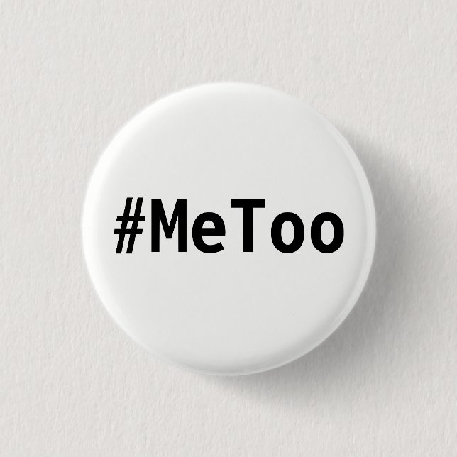 Badge Rond 2,50 Cm bouton de #MeToo (Devant)