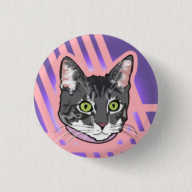 Badge Rond 2,50 Cm Bouton de Michi (Devant)