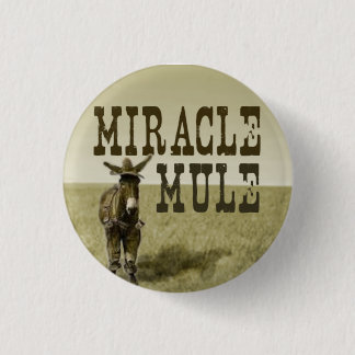 Badge Rond 2,50 Cm Bouton de mule de miracle