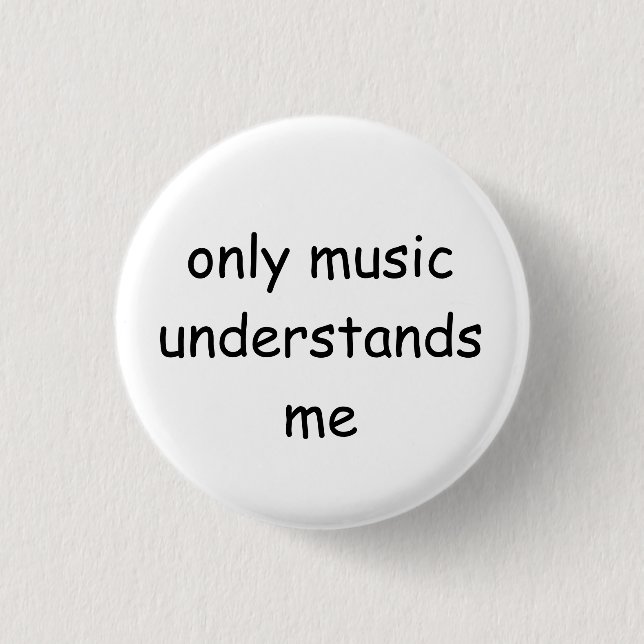 Badge Rond 2,50 Cm Bouton de musique (Devant)