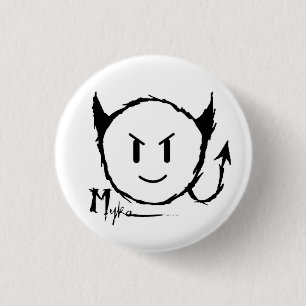Badge Rond 2,50 Cm Bouton de Myke