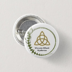 Badge Rond 2,50 Cm Bouton de mystères de roue de Wiccan