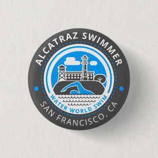 Badge Rond 2,50 Cm Bouton de nageur d'Alcatraz