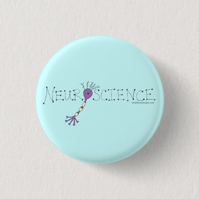 Badge Rond 2,50 Cm Bouton de neurologie (Devant)