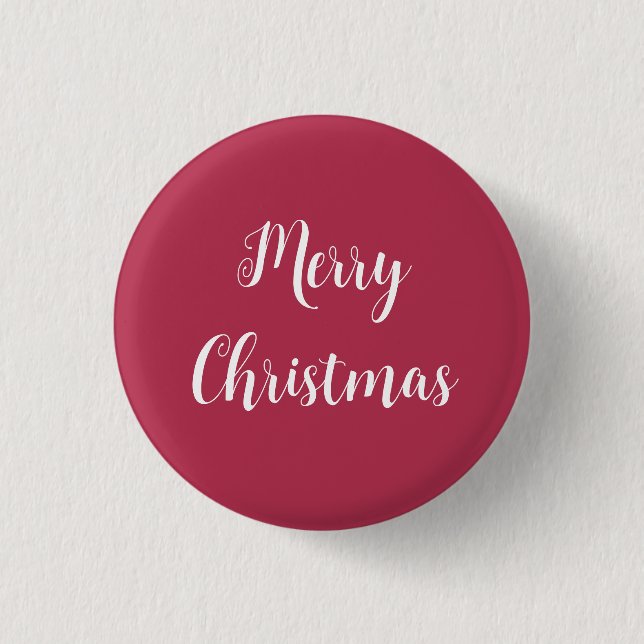 Badge Rond 2,50 Cm Bouton de Noël rose doux (Devant)