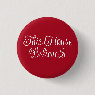 Badge Rond 2,50 Cm Bouton de Noël rouge et blanc