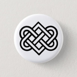 Badge Rond 2,50 Cm Bouton de noeud de Lover celtique