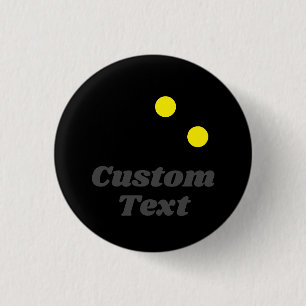 Badge Rond 2,50 Cm Bouton de nom personnalisé de la balle à double po