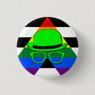 Badge Rond 2,50 Cm Bouton de nuit Dork droit Ally