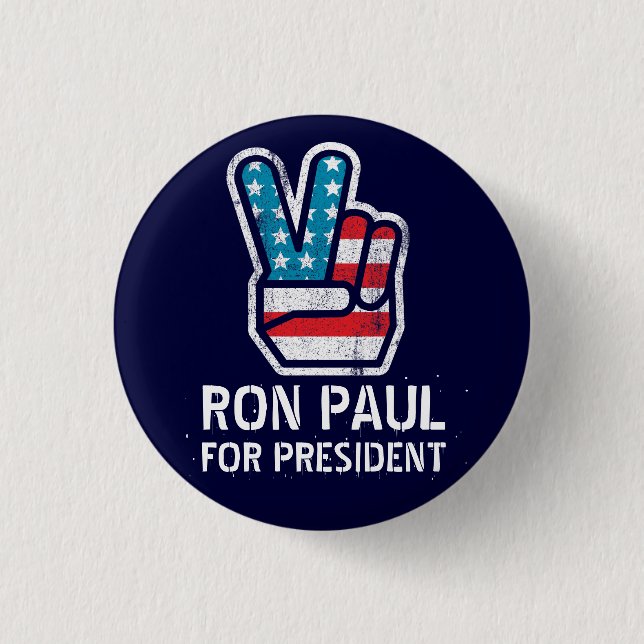 Badge Rond 2,50 Cm Bouton de paix de Ron Paul (Devant)