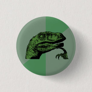 Badge Rond 2,50 Cm Bouton de Philosoraptor
