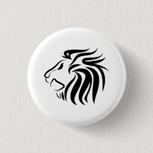 Badge Rond 2,50 Cm Bouton de pictogramme de lion