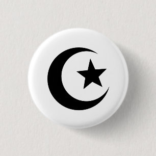 Badge Rond 2,50 Cm Bouton de pictogramme de mosquée