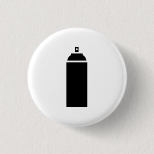 Badge Rond 2,50 Cm Bouton de pictogramme "de peinture de jet"