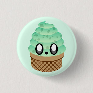 BADGE ROND 2,50 CM BOUTON DE PIN DE CÔNE DE PUCE DE CHOCOLAT DE