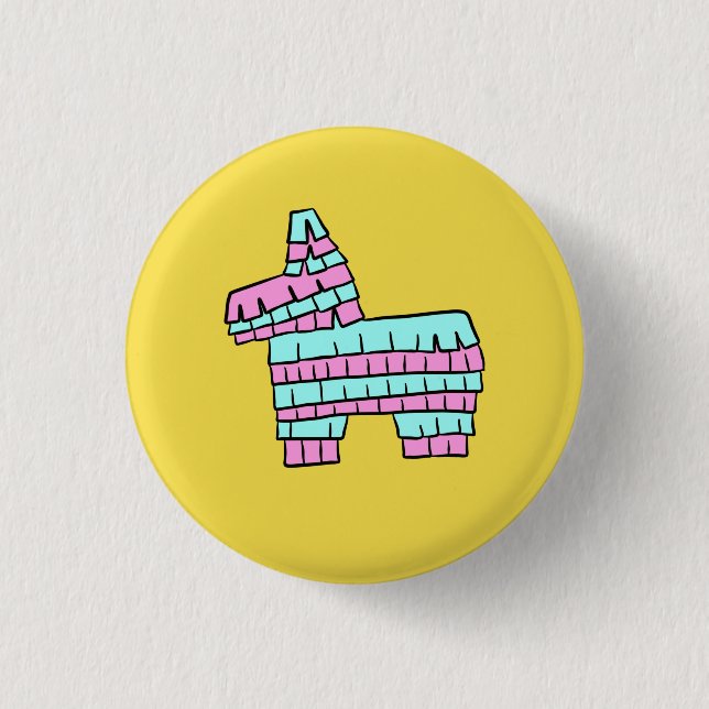 Badge Rond 2,50 Cm Bouton de Piñata (Devant)