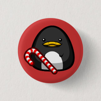 Badge Rond 2,50 Cm Bouton de pingouin