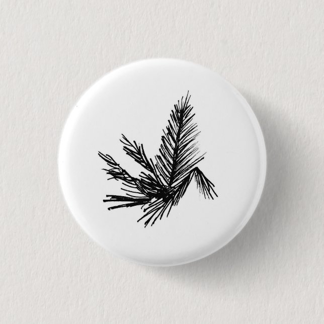 Badge Rond 2,50 Cm Bouton de plante (Devant)