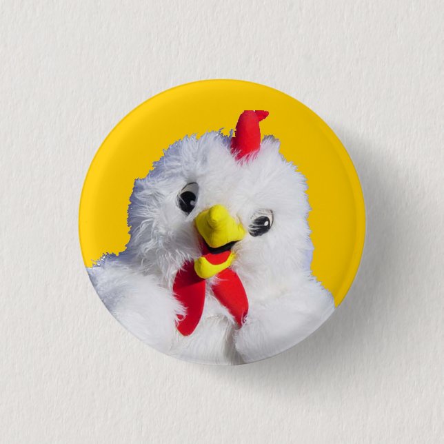 Badge Rond 2,50 Cm Bouton de poulet (Devant)
