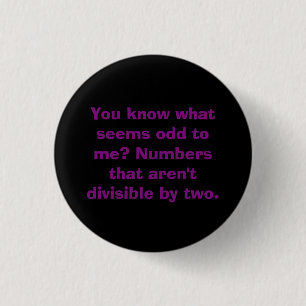 Badge Rond 2,50 Cm Bouton de professeur de maths de calembour de