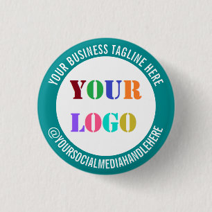 Badge Rond 2,50 Cm Bouton de promotion sur les médias sociaux pour le