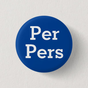 Badge Rond 2,50 Cm Bouton de pronoms Per Pers