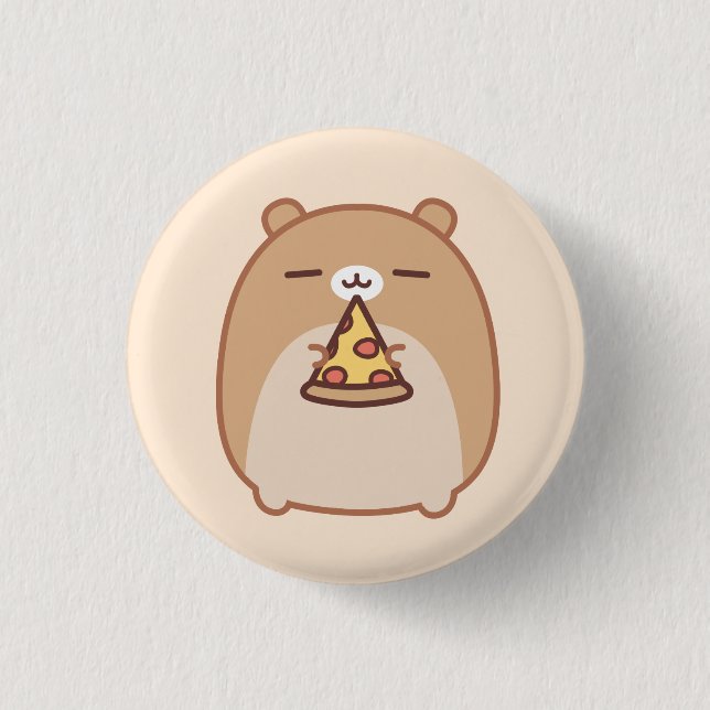 Badge Rond 2,50 Cm Bouton de Psushi de pizza (Devant)
